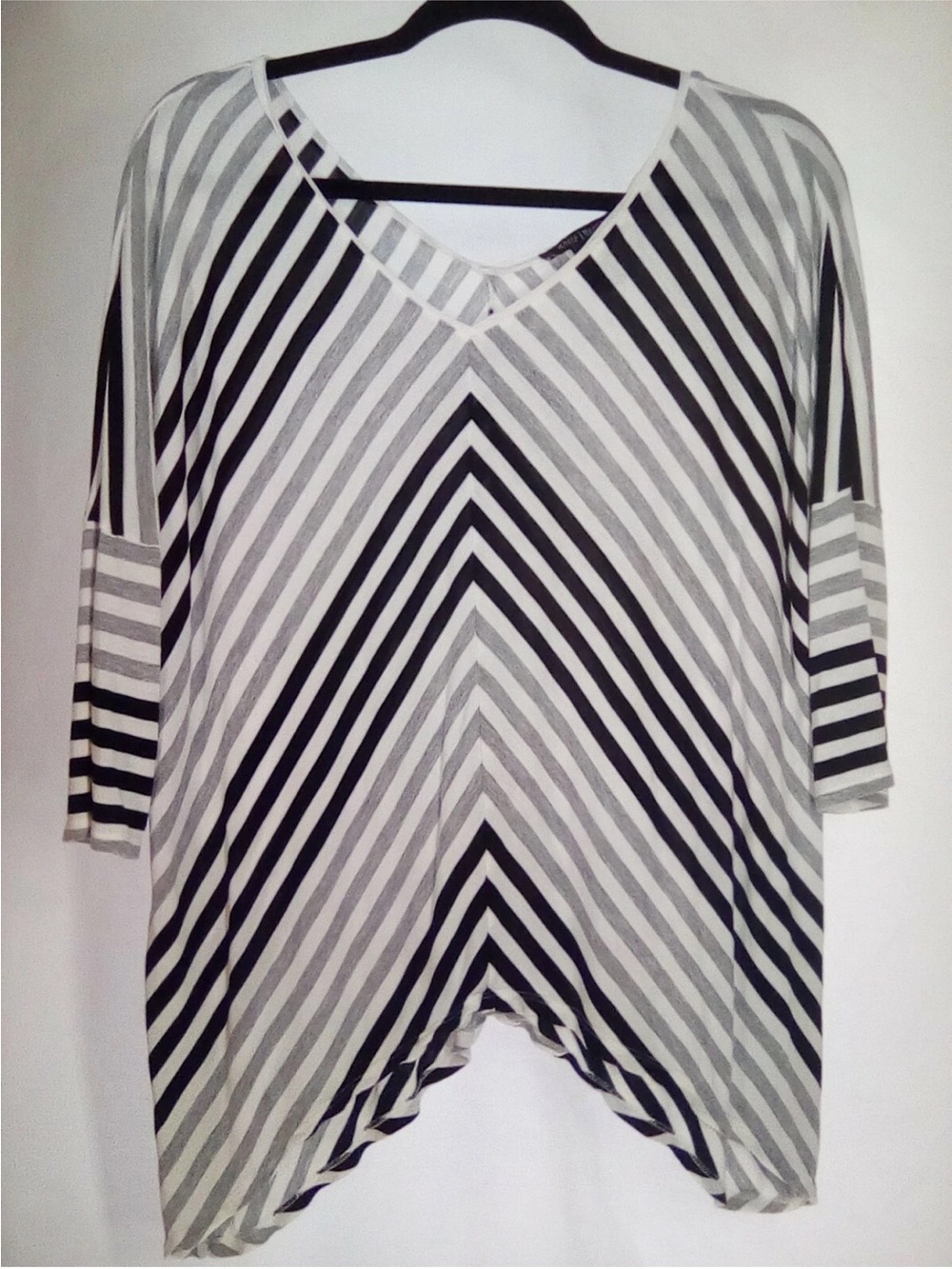 White House Black Market Asymmetrical Tunic Top Small